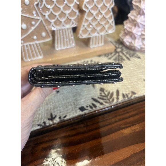 MICHAEL KORS ASTOR STUDDED Patent Leather Bifold WALLET - Picture 5 of 10